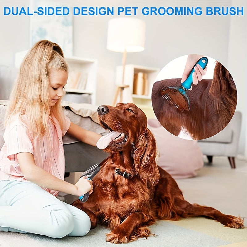 🔥Buy 2 Get 1 Free🔥Efficient Double-Sided Pet Grooming Brush