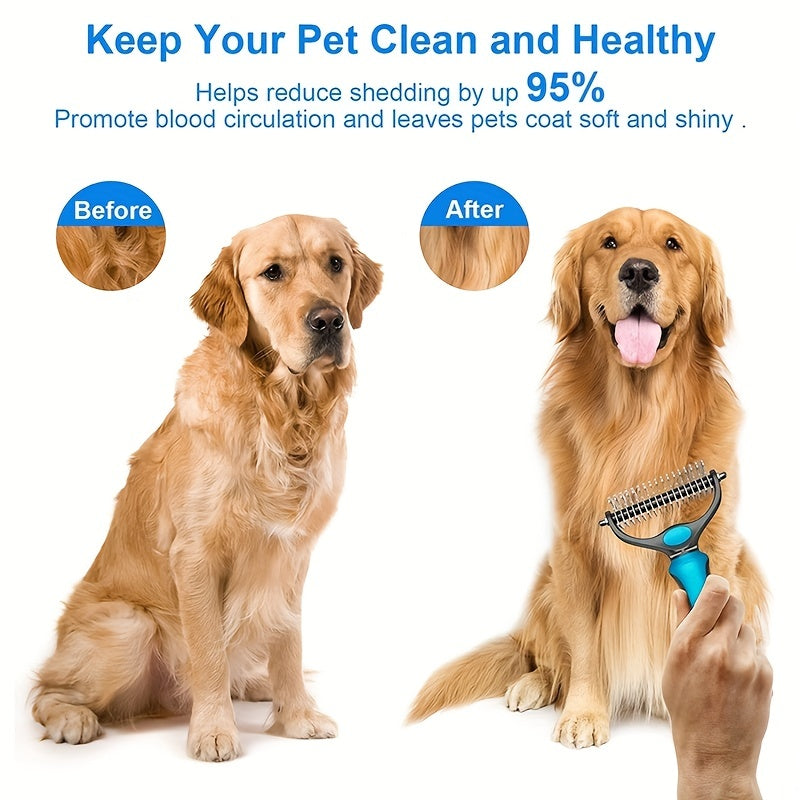 🔥Buy 2 Get 1 Free🔥Efficient Double-Sided Pet Grooming Brush