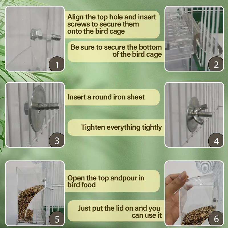 🔥BUY 2 GET 10% OFF💝Automatic No-Spill Transparent Bird Feeder