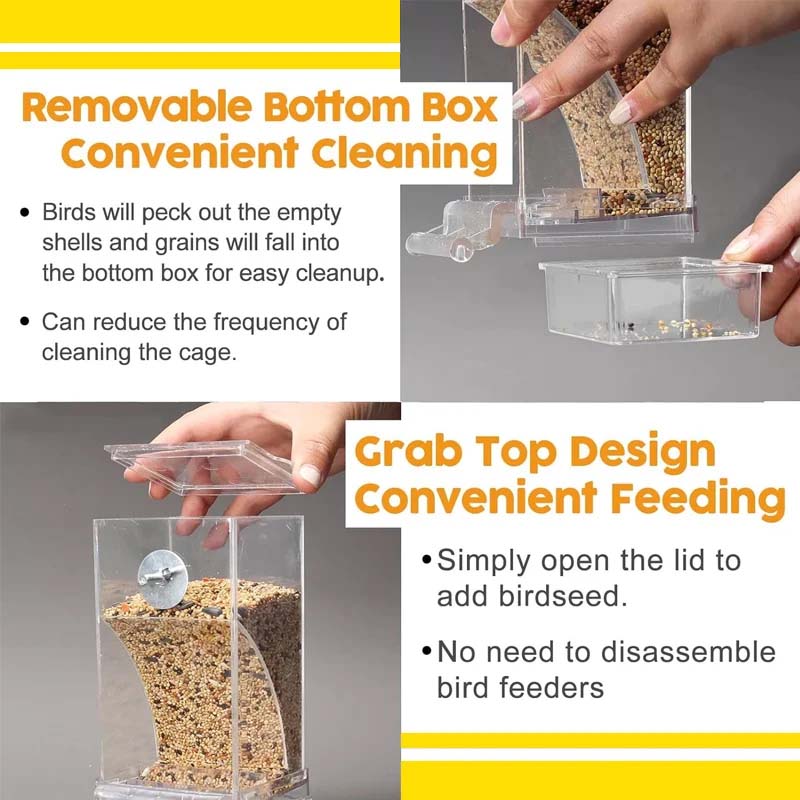 🔥BUY 2 GET 10% OFF💝Automatic No-Spill Transparent Bird Feeder