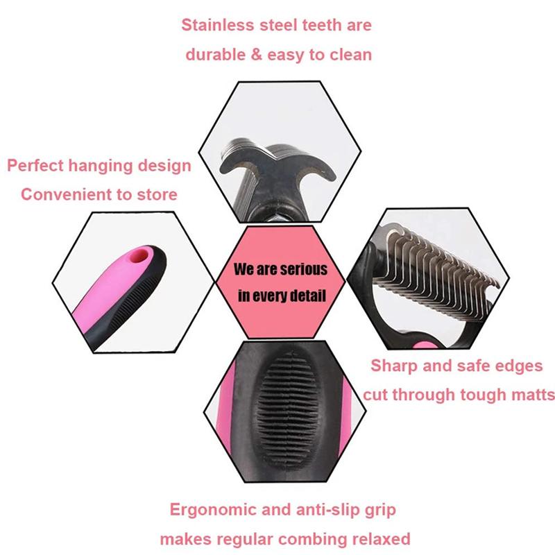 🔥Buy 2 Get 1 Free🔥Efficient Double-Sided Pet Grooming Brush