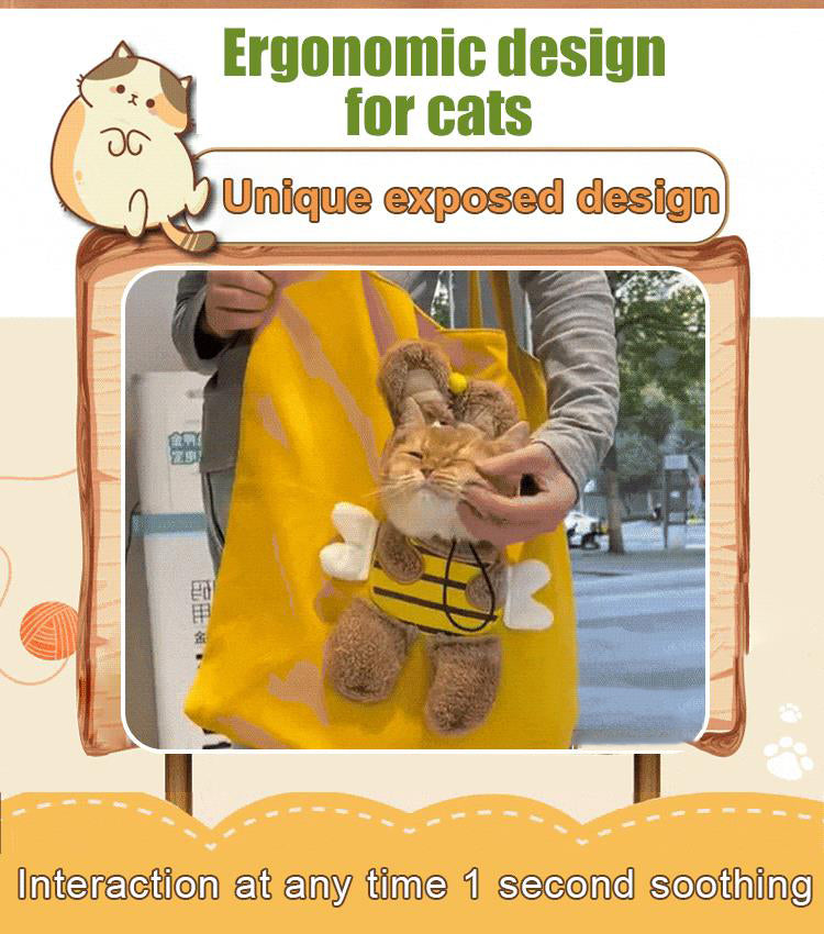 🔥Hot Sale - 49% OFF🐝Cute Bee-Shaped Cat Carrier Bag